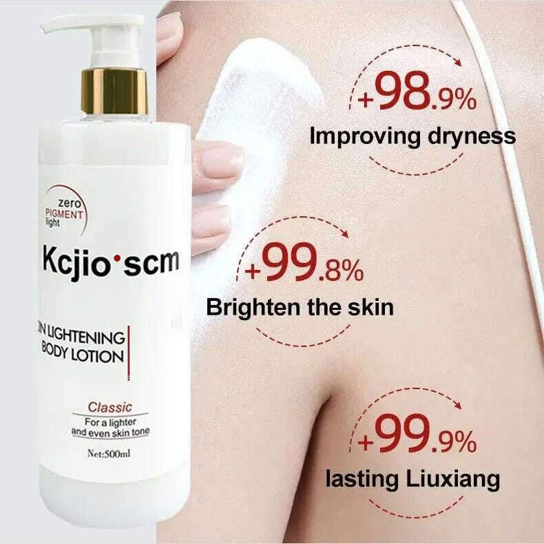 500ml Fast Whitening Cream For Dark skin Kojic Sen Moisturizing Lightening Body Lotion Skin Care for Flawless Even Skin Tone - KIMLUD