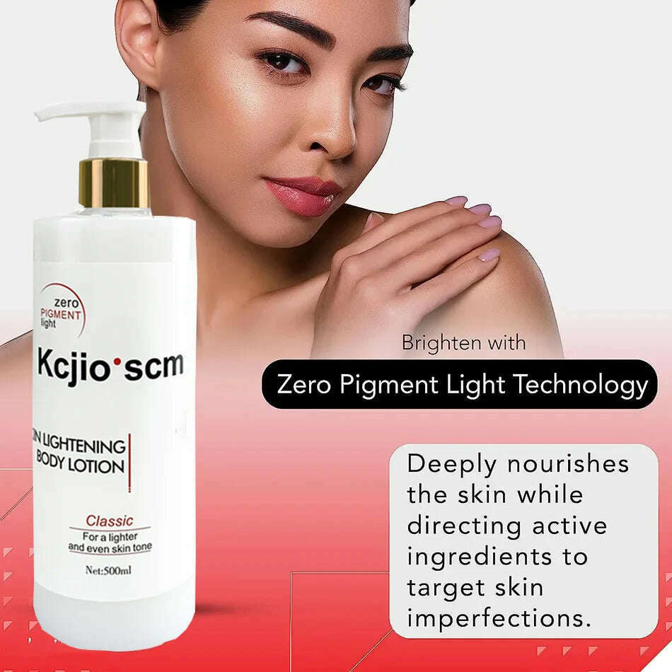 500ml Fast Whitening Cream For Dark skin Kojic Sen Moisturizing Lightening Body Lotion Skin Care for Flawless Even Skin Tone - KIMLUD