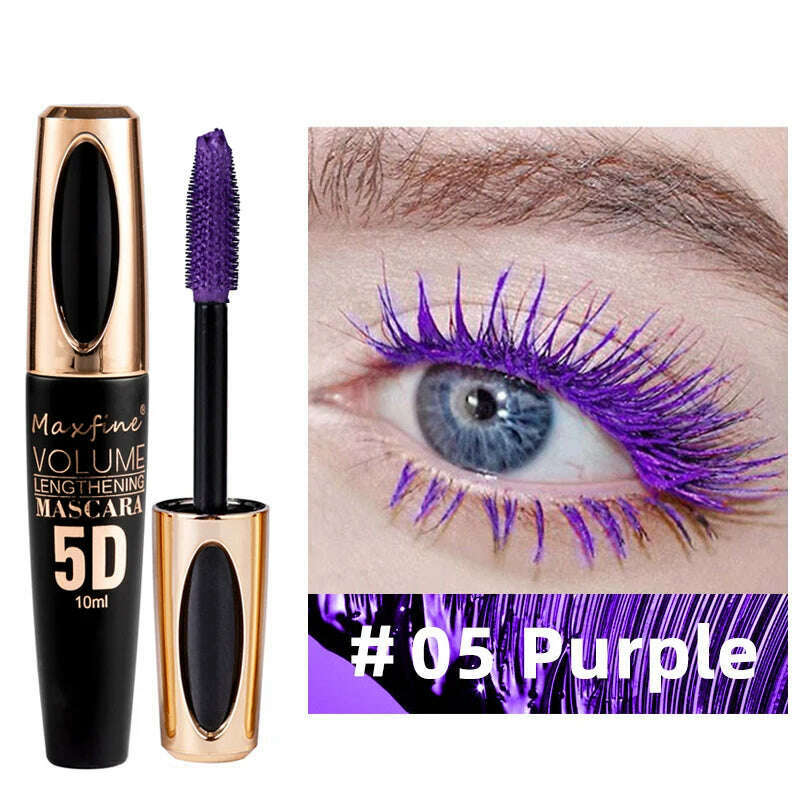 KIMLUD, 5D silk mascara with big eyes, strong and lasting black content and length, waterproof and non-caking, and prolonged mascara., 05, KIMLUD APPAREL - Womens Clothes