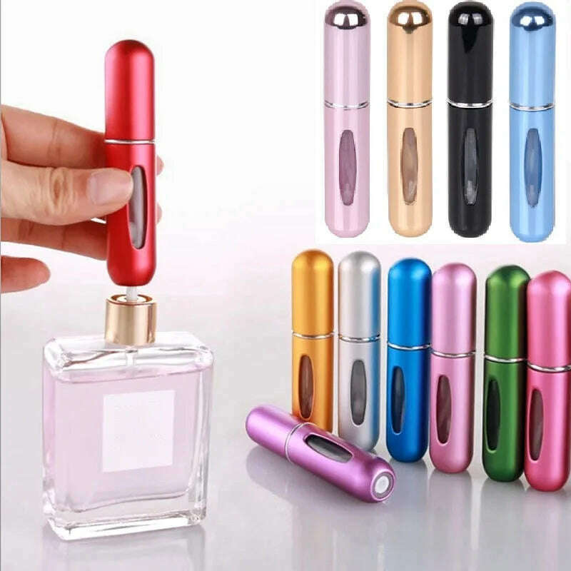 KIMLUD, 5Ml Perfume Atomizer Portable Liquid Cosmetics Containers Traveling Mini Alcochol Perfume Refillable Bottles Empty Spray Bottle, KIMLUD Womens Clothes