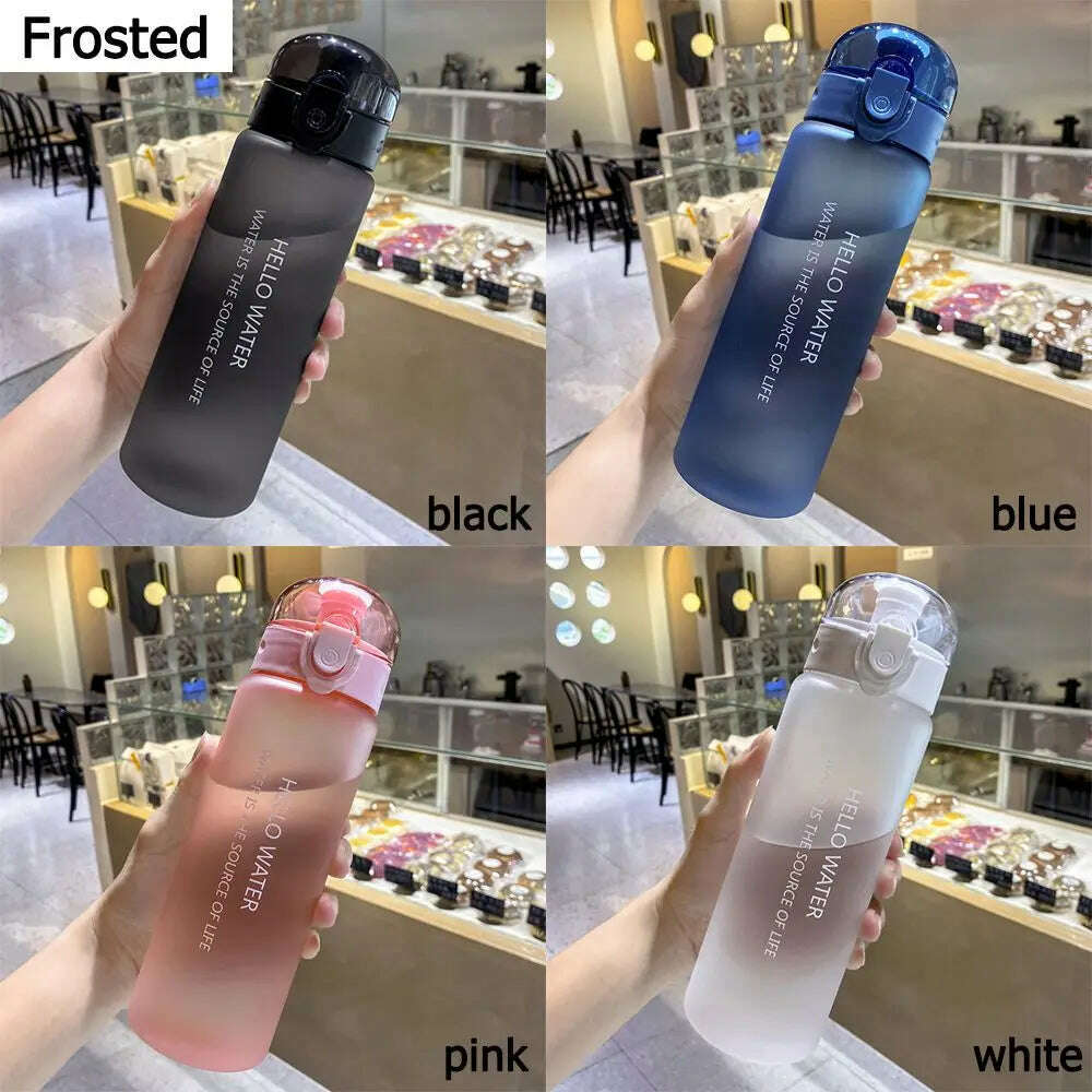 KIMLUD, 780ml Sports Water Bottle Drinking Cup Portable Gym Travel Plastic Clear Leakproof Drinking Bottle Transparent / Frosted Bottle, KIMLUD Womens Clothes