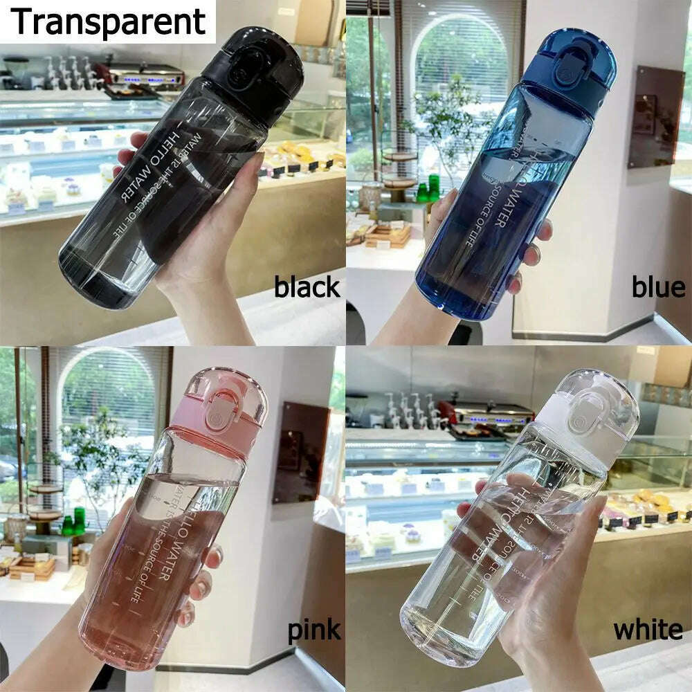 KIMLUD, 780ml Sports Water Bottle Drinking Cup Portable Gym Travel Plastic Clear Leakproof Drinking Bottle Transparent / Frosted Bottle, KIMLUD Womens Clothes