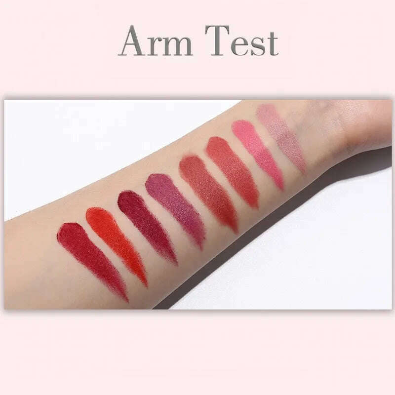 KIMLUD, 8 Colors Matte Bullet Lipstick Waterproof Long-Lasting Velvet Lipstick Easy To Wear 2023 Nude Batom Nutritious Makeup, KIMLUD Womens Clothes