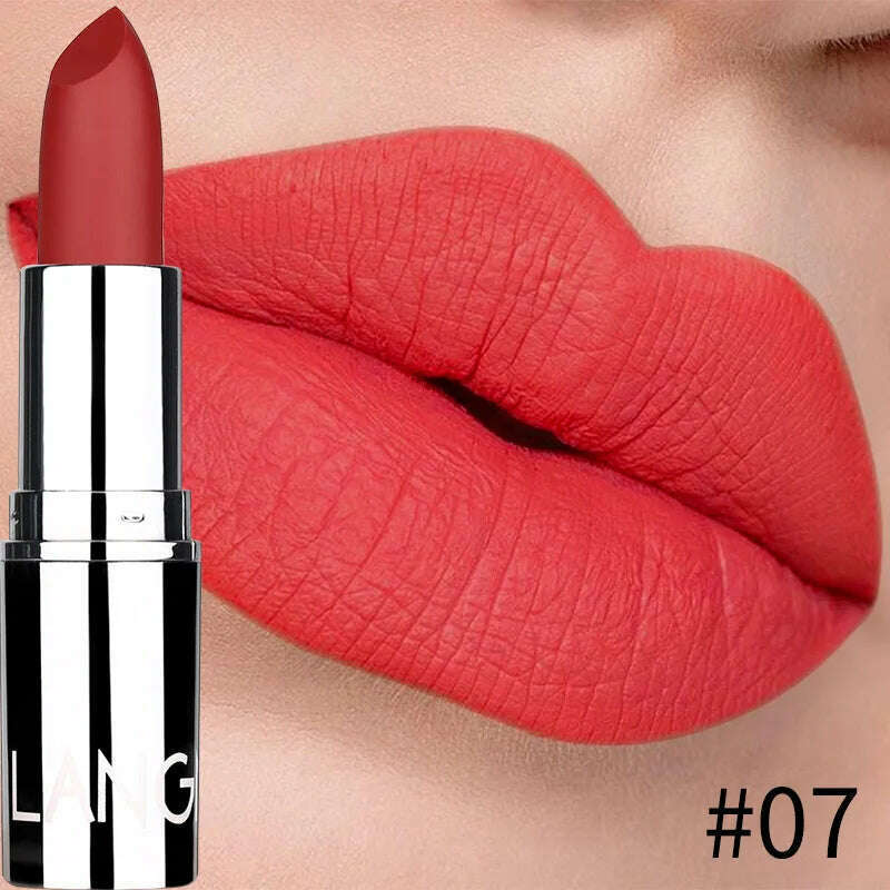 KIMLUD, 8 Colors Matte Bullet Lipstick Waterproof Long-Lasting Velvet Lipstick Easy To Wear 2023 Nude Batom Nutritious Makeup, KIMLUD Womens Clothes