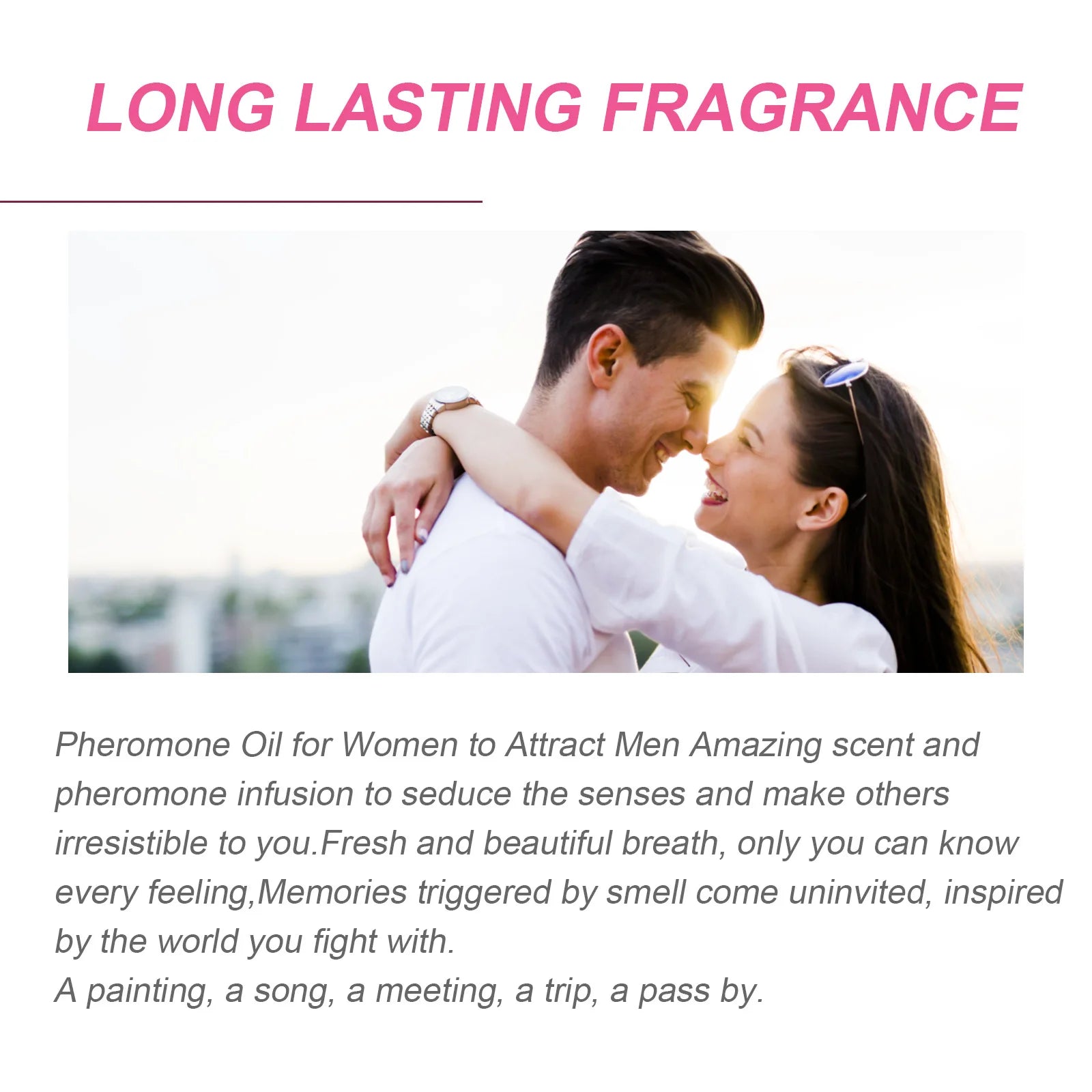 Eelhoe 10.5ml Charming Pheromone Perfume Roller Natural Fresh Floral Flirting Lasting Fragrance Deodorant Dating Glamour Perfume - KIMLUD