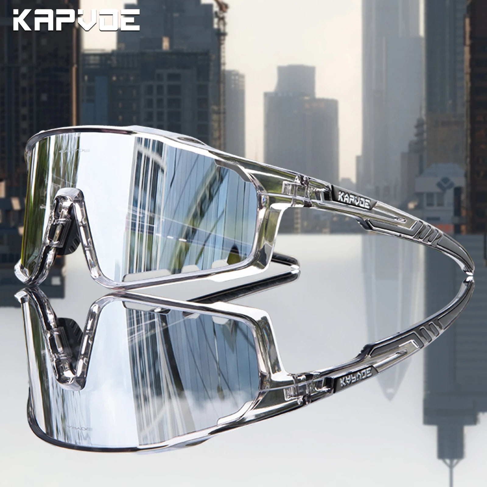 Kapvoe UV400 Racing Bike Glasses Eyewear MTB Cycling Sunglasses Cycling Glasses Polarized Men's Sunglasses Women Sport Goggles - KIMLUD