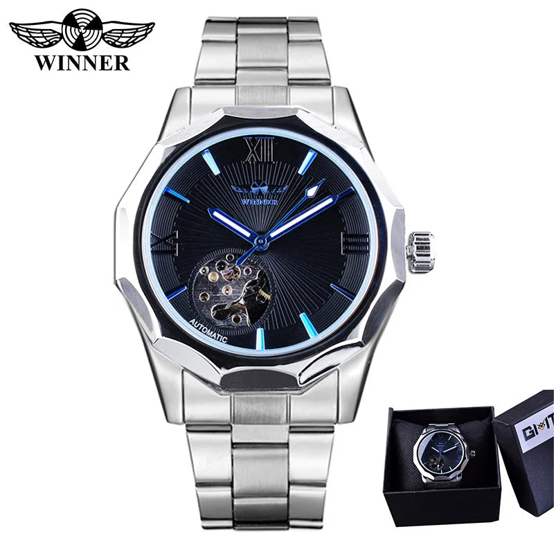 2020 Jaragar Top Brand Luxury Mechanical Male Watches Blue Glass Aviator Series Military True Men's Sport Automatic Wrist Watch