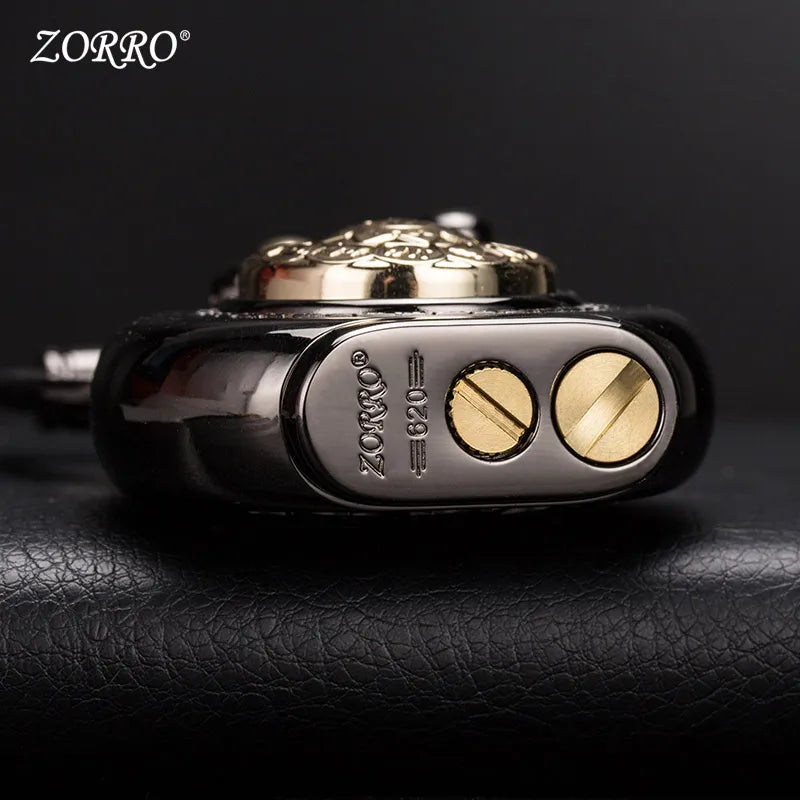 The New Zorro ARMOR Kerosene Lighter. The Turntable Rocker Arm Automatically Ignites. Gasoline Lighter