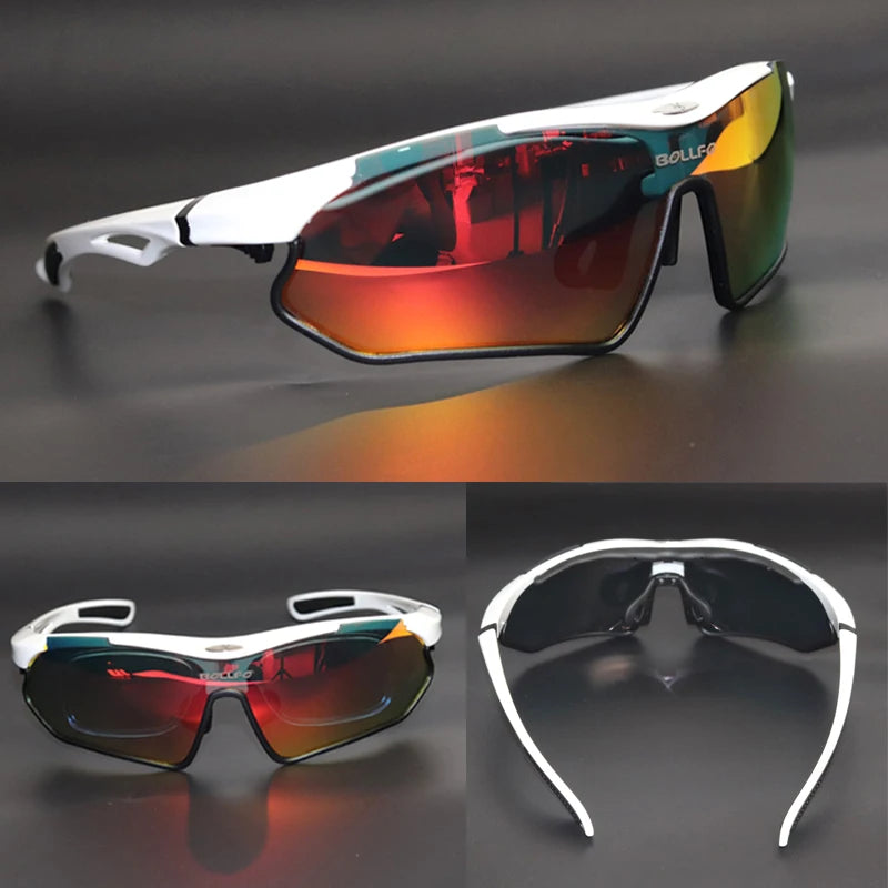 UV400 Bicycle Glasses Men Cycling Sunglasses MTB Sports Eyeglasses Bike Riding Eyewear Anti-Glare Fisherman Glasses