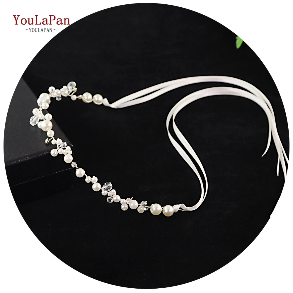 YouLaPan HT03-S Wedding Garters Pearl and Crystal Leg Ring Sexy Garters for Women/Bride Thigh Ring Bridal Leg Garter Thign Ring