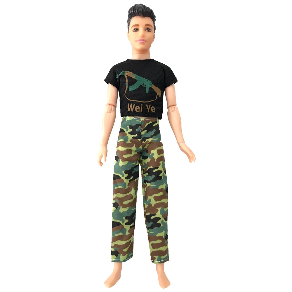 KIMLUD, NK Mix Prince Ken Doll Clothes Fashion Suit Cool Outfit For Barbie Boy KEN Doll Accessories Presents Baby  Gift  DIY Toys  JJ, Not Include Doll Q, KIMLUD APPAREL - Womens Clothes