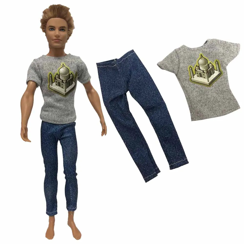 KIMLUD, NK Mix Prince Ken Doll Clothes Fashion Suit Cool Outfit For Barbie Boy KEN Doll Accessories Presents Baby  Gift  DIY Toys  JJ, Not Include Doll F, KIMLUD APPAREL - Womens Clothes