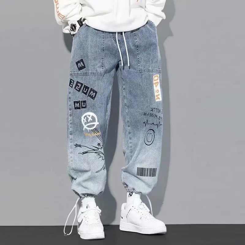 High quality Fashion Men's Cargo pants Hip Hop Trend Streetwear Jogging Pants Men Casual Elastic Waist Men Clothing Trousers