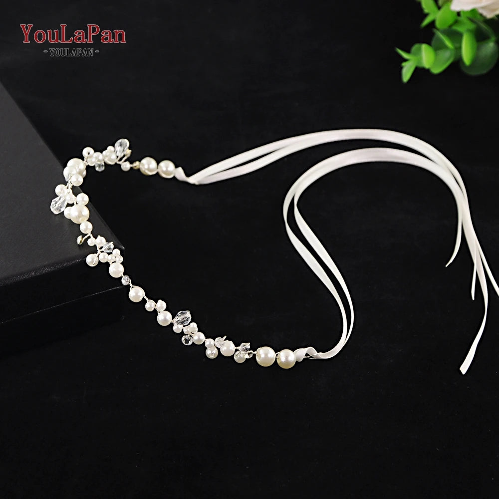 YouLaPan HT03-S Wedding Garters Pearl and Crystal Leg Ring Sexy Garters for Women/Bride Thigh Ring Bridal Leg Garter Thign Ring