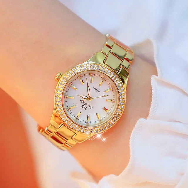 KIMLUD, 2022 Ladies Wrist Watches Dress Gold Watch Women Crystal Diamond Watches Stainless Steel Silver Clock Women Montre Femme 2021, gold, KIMLUD APPAREL - Womens Clothes