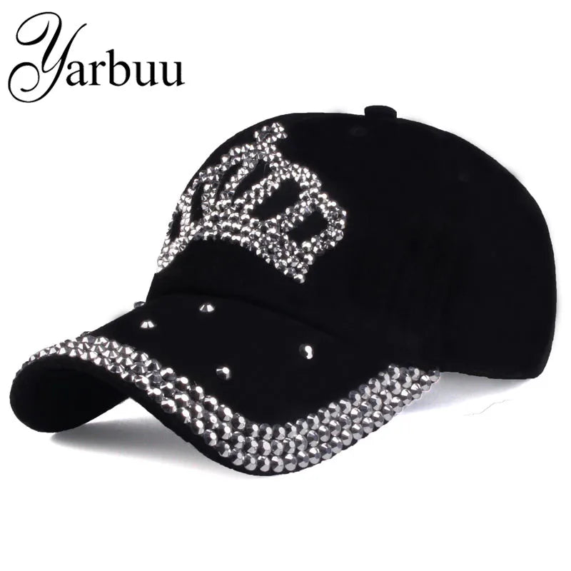 [YARBUU]Baseball Caps 2022 New Fashion Style Men And Women&#39;s Sun Hat Rhinestone Hat Denim And Cotton Snapback Cap Free Shipping