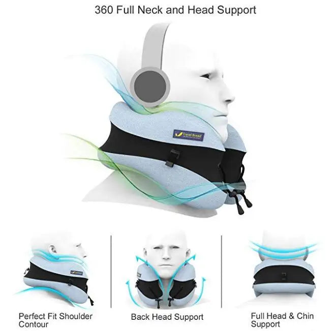 U-Shape Travel Pillow for Memory Foam Neck Pillow Travel Accessories Comfortable Pillows for Sleep Home Textile 5 Colors