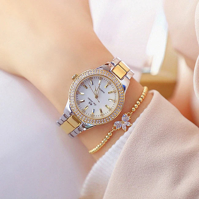 KIMLUD, 2022 Ladies Wrist Watches Dress Gold Watch Women Crystal Diamond Watches Stainless Steel Silver Clock Women Montre Femme 2021, KIMLUD Womens Clothes