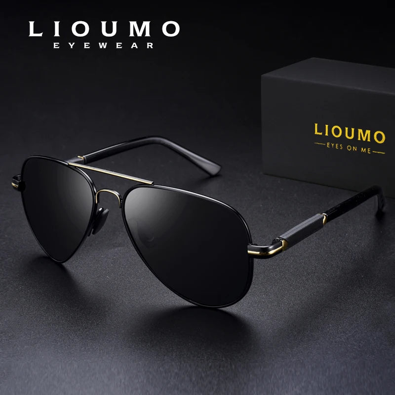 2022 New Trend Quality Titanium Alloy Sunglasses Polarized Men Photochromic Sun Glasses Women Pilot Mirror Shades Oculos De Sol - KIMLUD