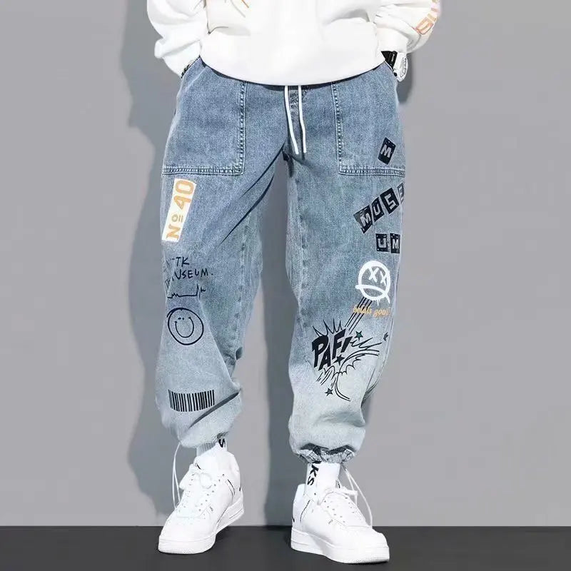 High quality Fashion Men's Cargo pants Hip Hop Trend Streetwear Jogging Pants Men Casual Elastic Waist Men Clothing Trousers