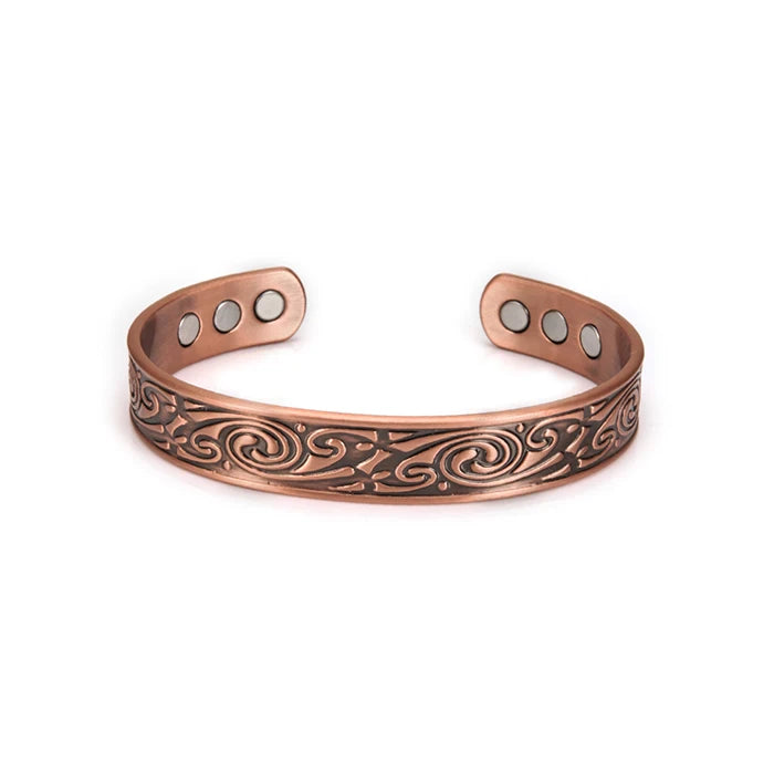 KIMLUD, Viking Pure Copper Bracelet Men Adjustable Cuff Energy Magnetic Bracelet Benefits Wristband Hard Health Man Bracelet Knot Metal, CB036 12MM, KIMLUD APPAREL - Womens Clothes