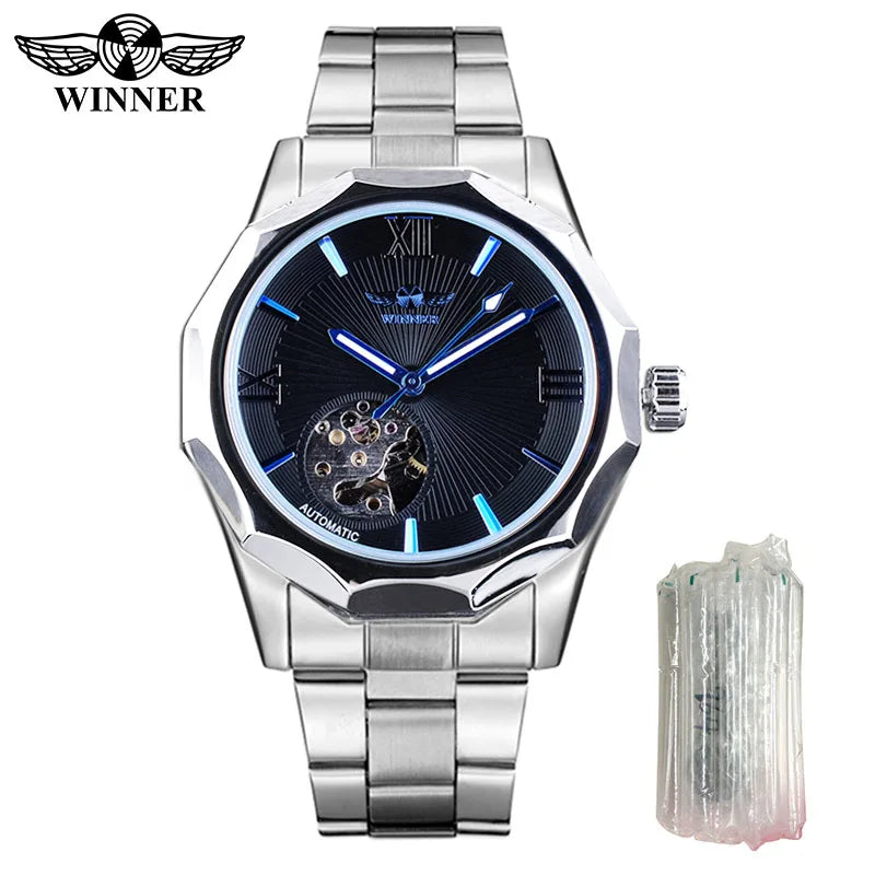 2020 Jaragar Top Brand Luxury Mechanical Male Watches Blue Glass Aviator Series Military True Men's Sport Automatic Wrist Watch