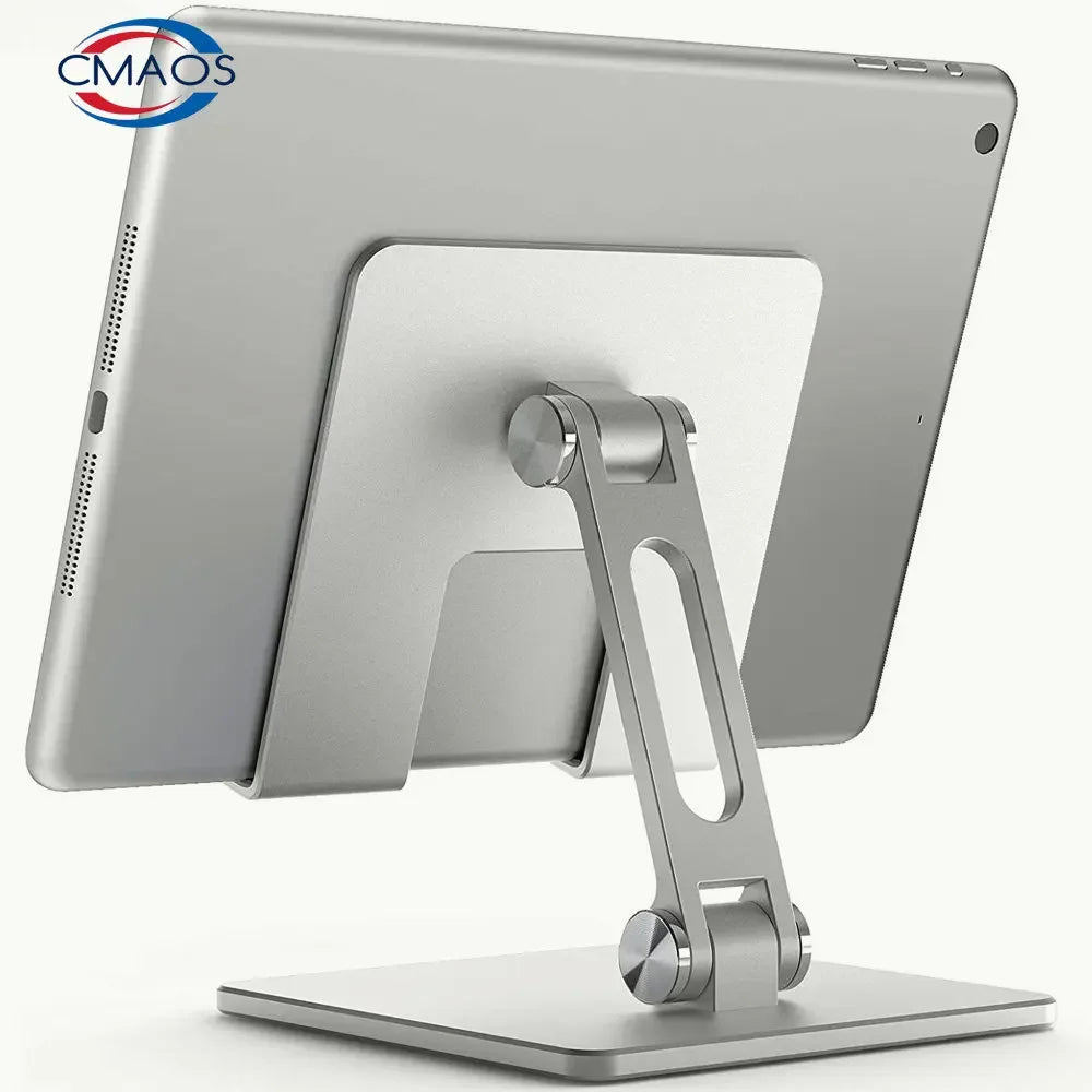 CMAOS Aluminium Alloy Phone Holder Stand Mobile Smartphone Support Tablet Desk Portable Metal Cell Phone Holder for iPhone iPad - KIMLUD