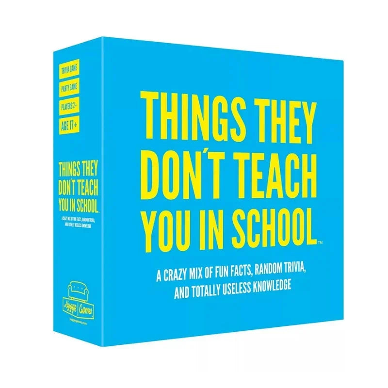 Things They Don't Teach You in School Trivia Card Game Board games - KIMLUD