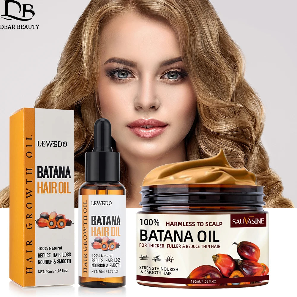 Anti-Hair Loss Batana Oil Natural Hair Conditioner Repair Damaged Strengthen Roots Anti-Breakage Hair Treatment Essential Oil - KIMLUD