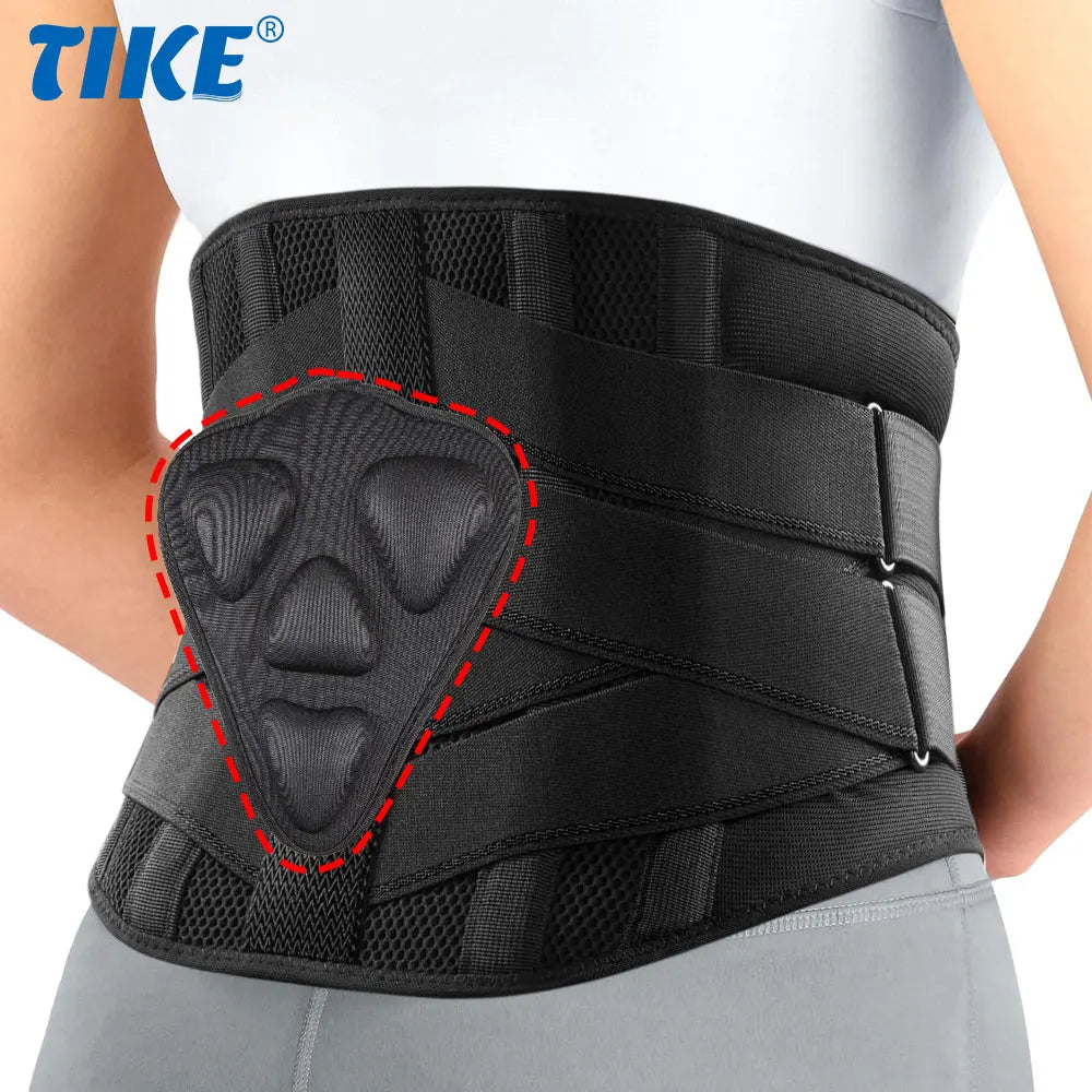 Breathable Lower Back Support Belt Pain Relief with 7 Stays for Heavy Lifting Herniated Disc, Sciatica, Scoliosis, Men and Women - KIMLUD