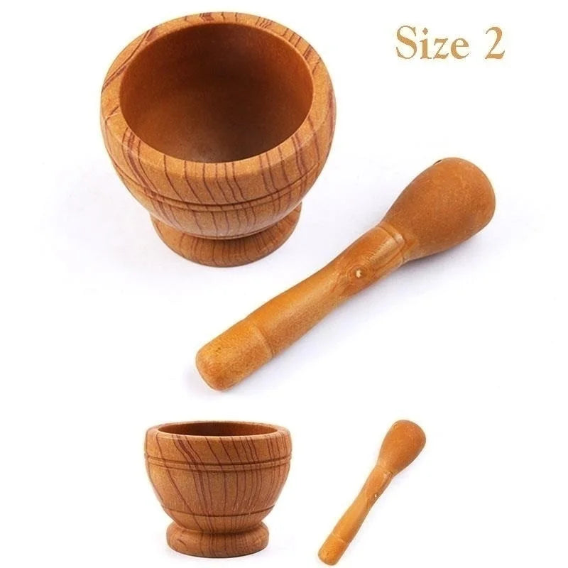 Resin Setmortar and Pestle Garlic Herb Spice Mixing Grinding Crusher Bowl Restaurant Kitchen Tools