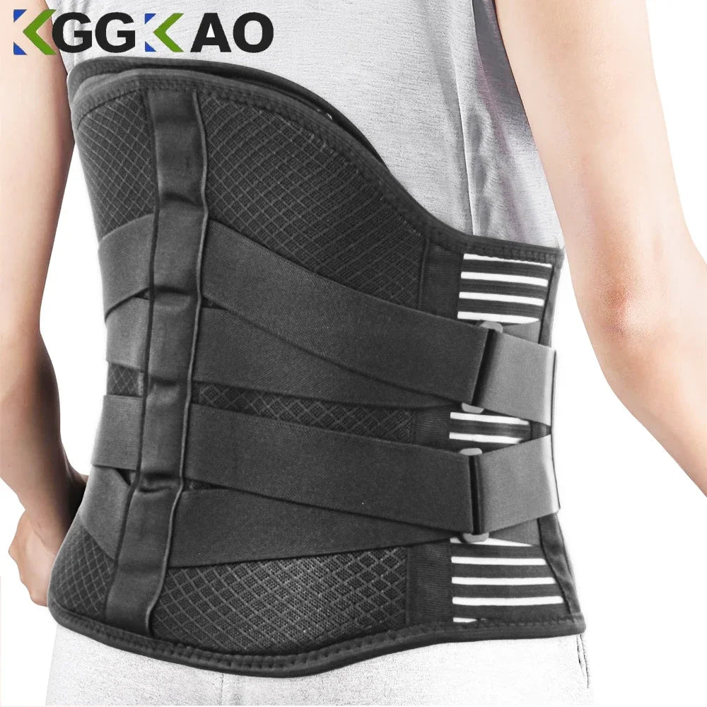 KIMLUD, Back Brace for Lower Back Support Pain Relief for Women Men,Breathable Lumbar Support Belt with Big Lumbar Support Pad for Home, KIMLUD Womens Clothes