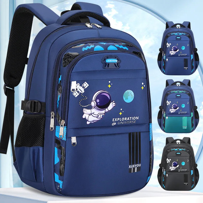 Kids Backpack Children School Bags for Boys Astronaut School Backpack Waterproof Primary Book Bag Mochila Infantil - KIMLUD