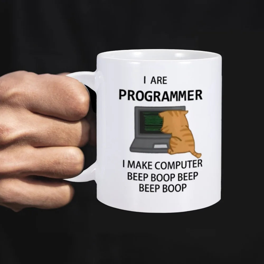 Engineer Mugs Computer Programmer Cups Programming Debugging Teaware Tea Coffee Coffeeware Geek Nerd Coworker Gift Coder Unicode