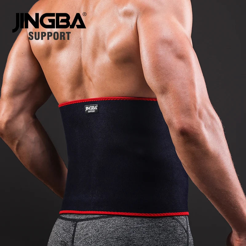 JINGBA SUPPORT New Back Waist Support Sweat Belt Waist Trainer Waist Trimmer Musculation Abdominale Fitness Belt Sports Safety - KIMLUD