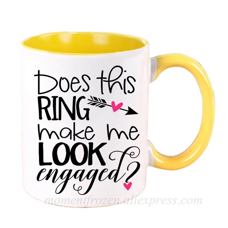 Engagement Cups Wedding Coffee Mugs Caffeine Cocoa Tea Mugen Bride Bridegroom Gifts Tableware Coffeeware Teaware Beer Drinkware