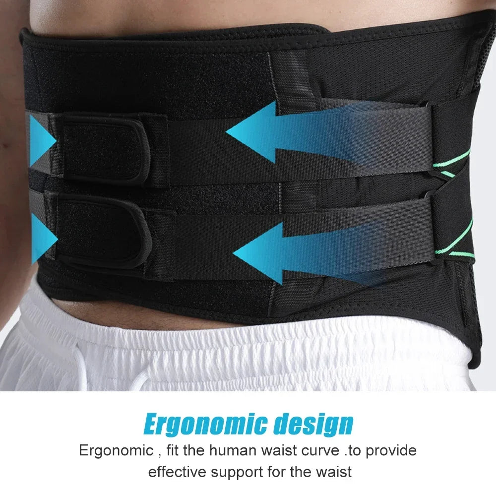 Back Brace for Lower Back Pain, Immediate Pain Relief From Sciatica, Herniated Disc Scoliosis, Decompression Lumbar Support Belt - KIMLUD