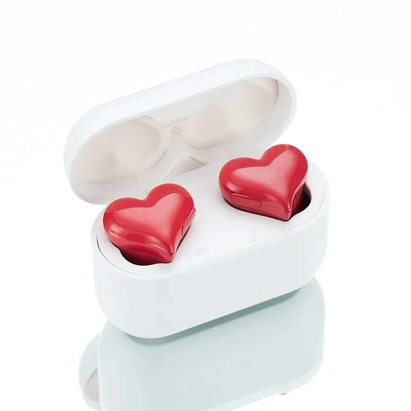 KIMLUD, AX30 New Heart Shaped Wireless Design Girls In Ear Wireless Bluetooth Earphones Cute And Fashionable Appearance, KIMLUD Womens Clothes