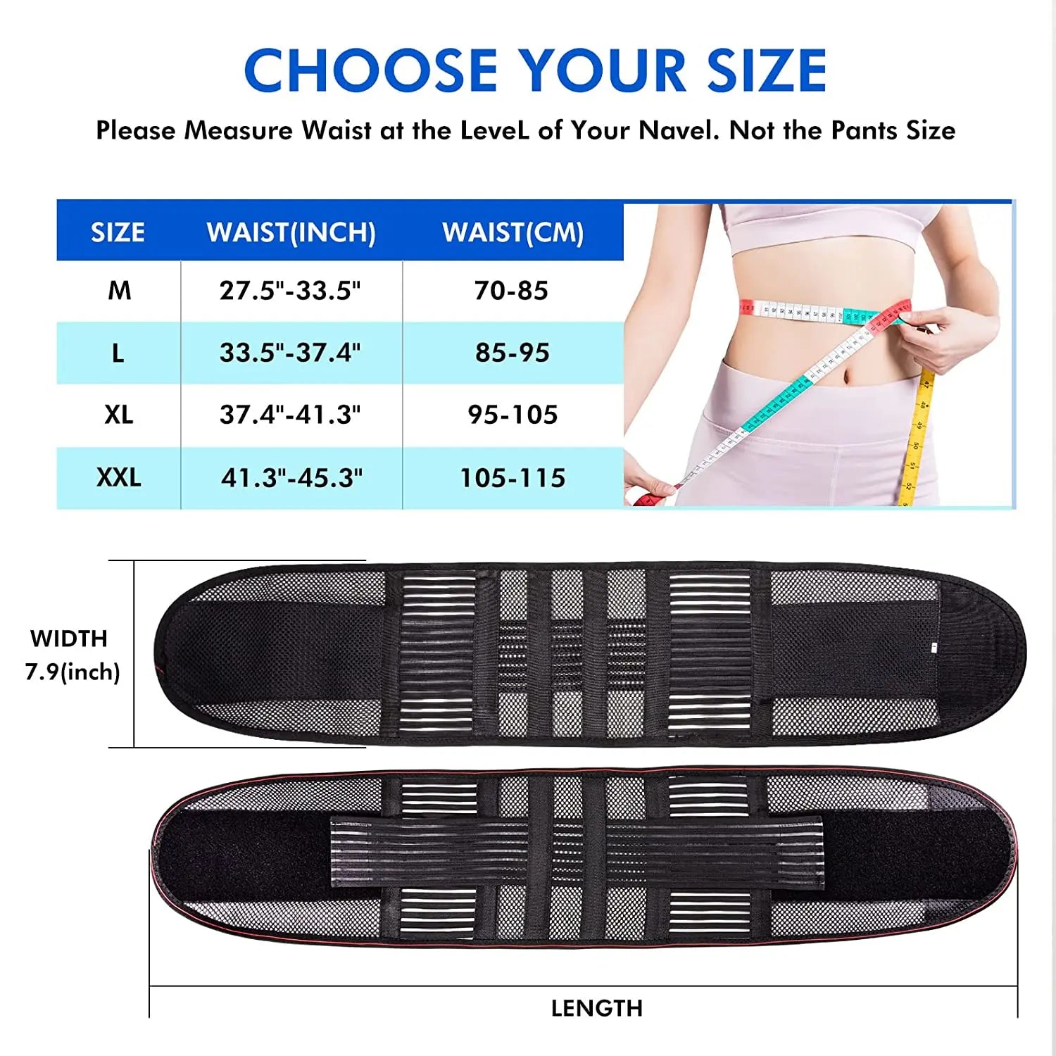 Lumbar Support Waist Belt Back Brace Health Therapy Breathable Back Spine Support Corset for Disc Herniation Pain Relief - KIMLUD