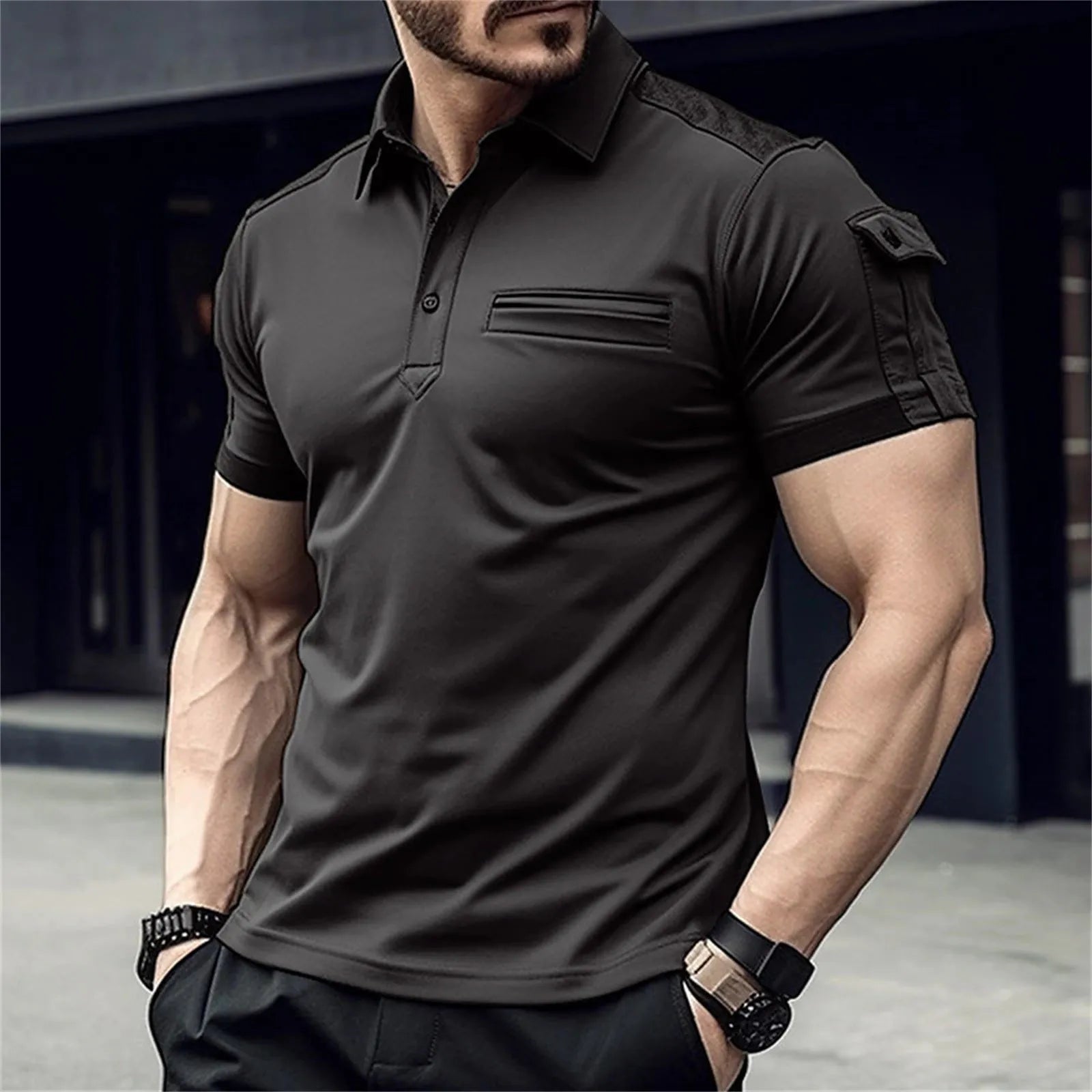 KIMLUD, Men'S Fashion Spring And Summer Casual Short Sleeved Thin Tee Shirts Men Big & Tall T Shirts for Men Big & Tall Shirts for Men, Black / XXXL / United States, KIMLUD APPAREL - Womens Clothes