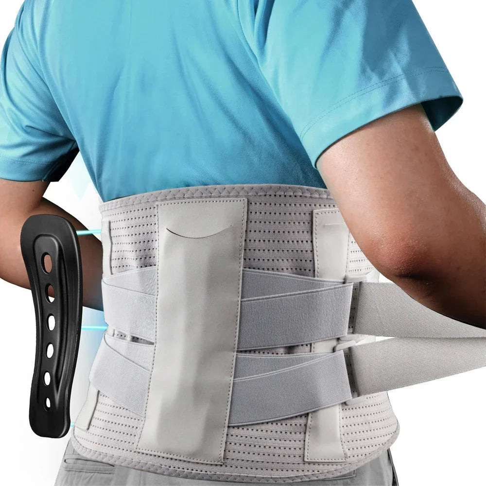 Back Brace for Lower Back Pain, Immediate Pain Relief From Sciatica, Herniated Disc,Scoliosis, Decompression Lumbar Support Belt - KIMLUD