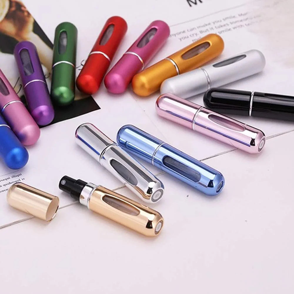 Refillable Mini Perfume Bottle Portable Cosmetic Bottle Spray Bottle Atomizer Spray Container Travel Refillable Bottles 8ml /5ml - KIMLUD