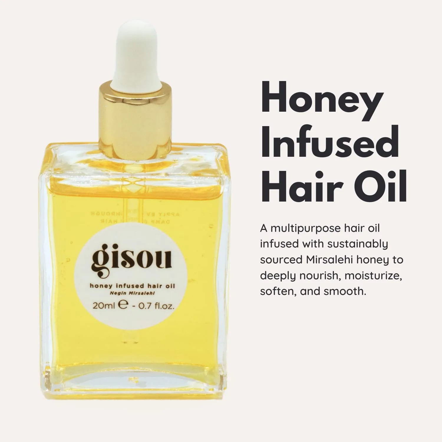 20ml Honey Infused Hair Oil Travel Size Enriched With Mirsalehi Honey To Deeply Nourish & Moisturize Hair Healthy Gifts