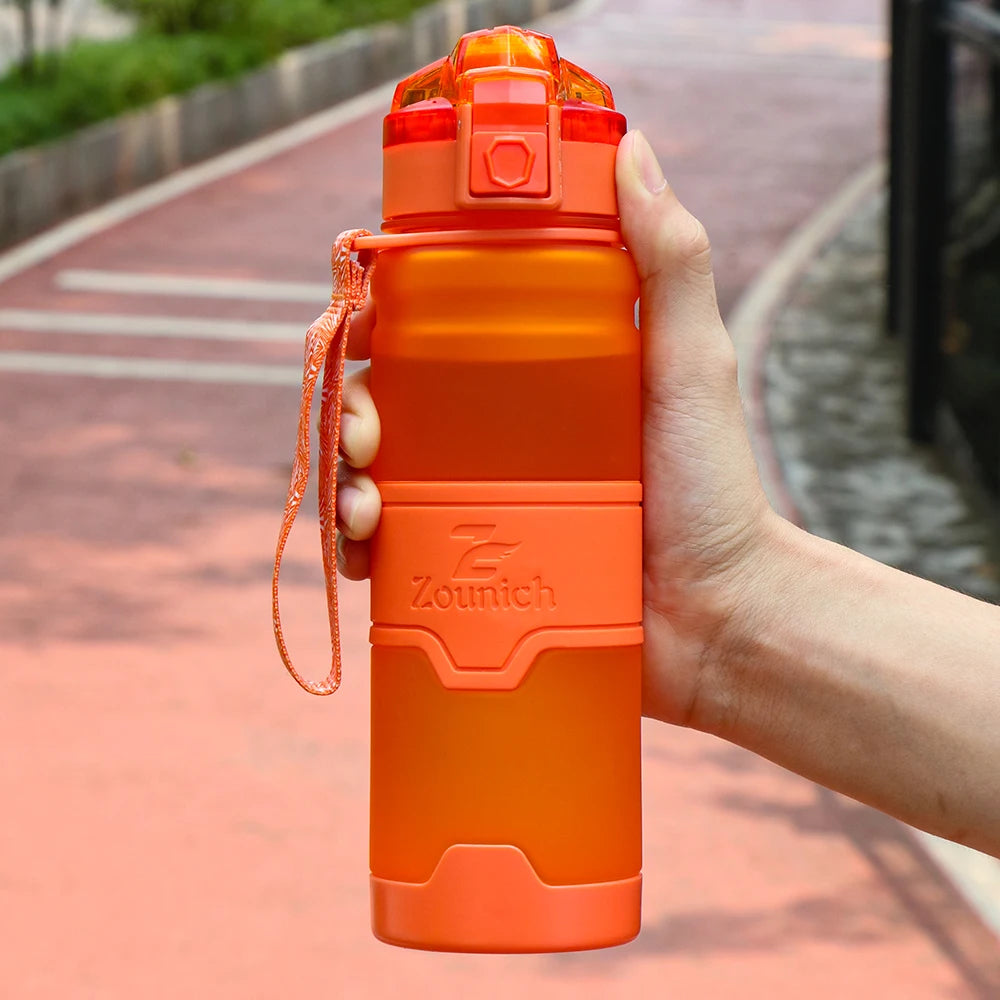 KIMLUD, 1000ML Water Bottles Protein Shaker Large Capacity Portable Plastic Sport Drinking Bottle Tritan BPA Free With Filter Screen, Orange / 400ml, KIMLUD APPAREL - Womens Clothes