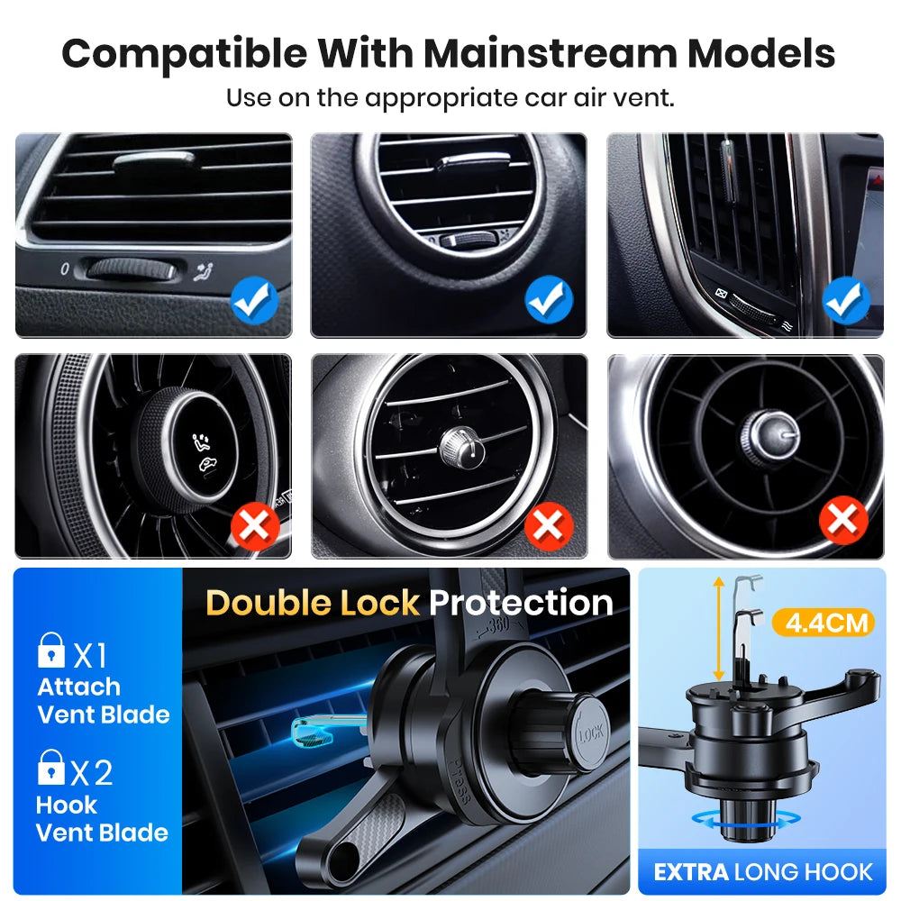 TOPK Car Phone Holder Mobile Support for the Car Air Vent Cell Phone holder Mount for Car for tesla bmw jeep toyota citroen