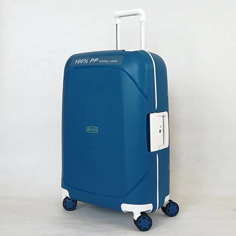 Lightweight Luggage  PP Password Trolley Case Unisex Suitcase 20/24/28 inch Cabin Carry on Travel Bag Rolling Luggage Suitcases