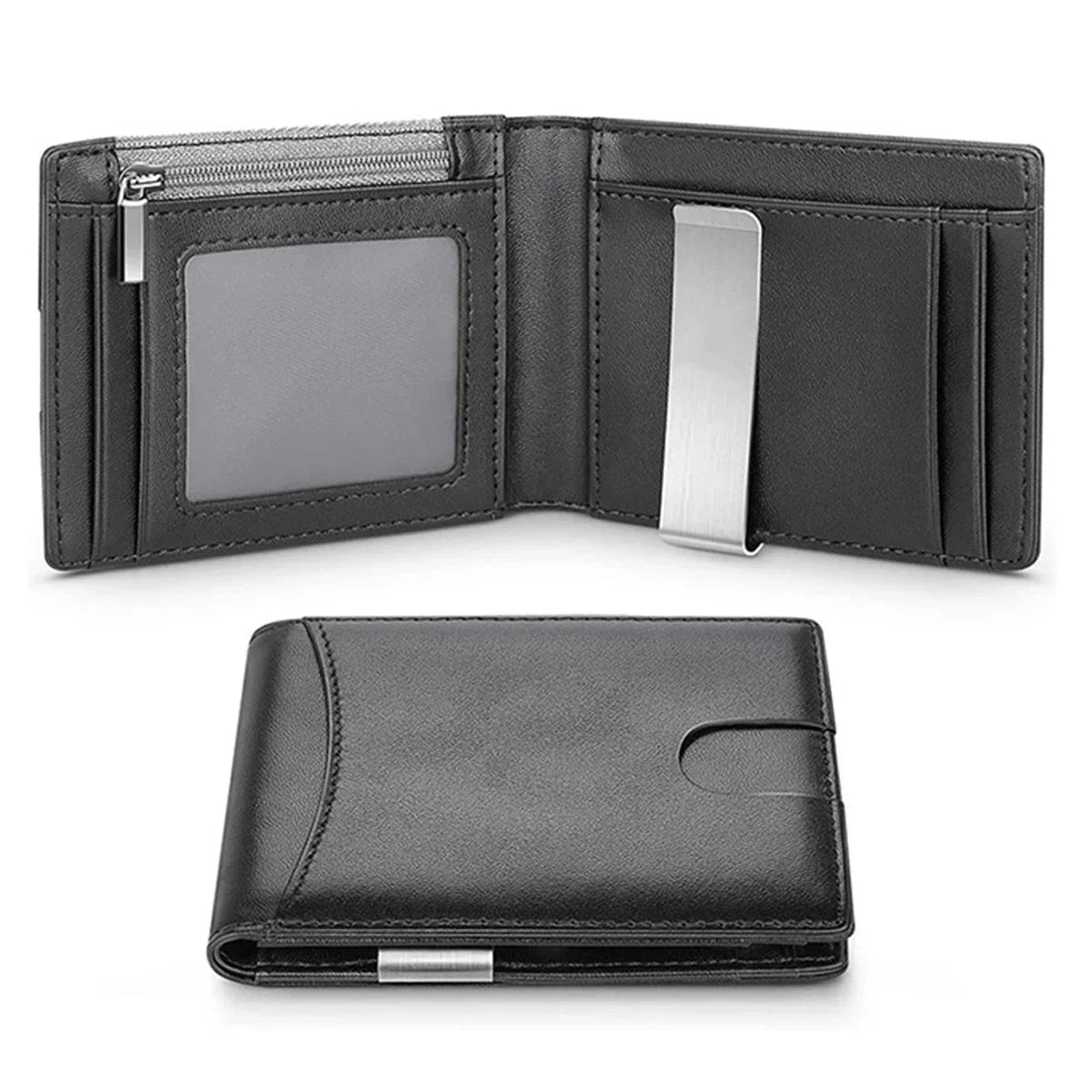 Rfid Carbon Fiber Card Holder Coin Purse Men Wallets Money Bags Slim Thin Coin Pouch Clutch Money Purse Male Black Wallet Choice