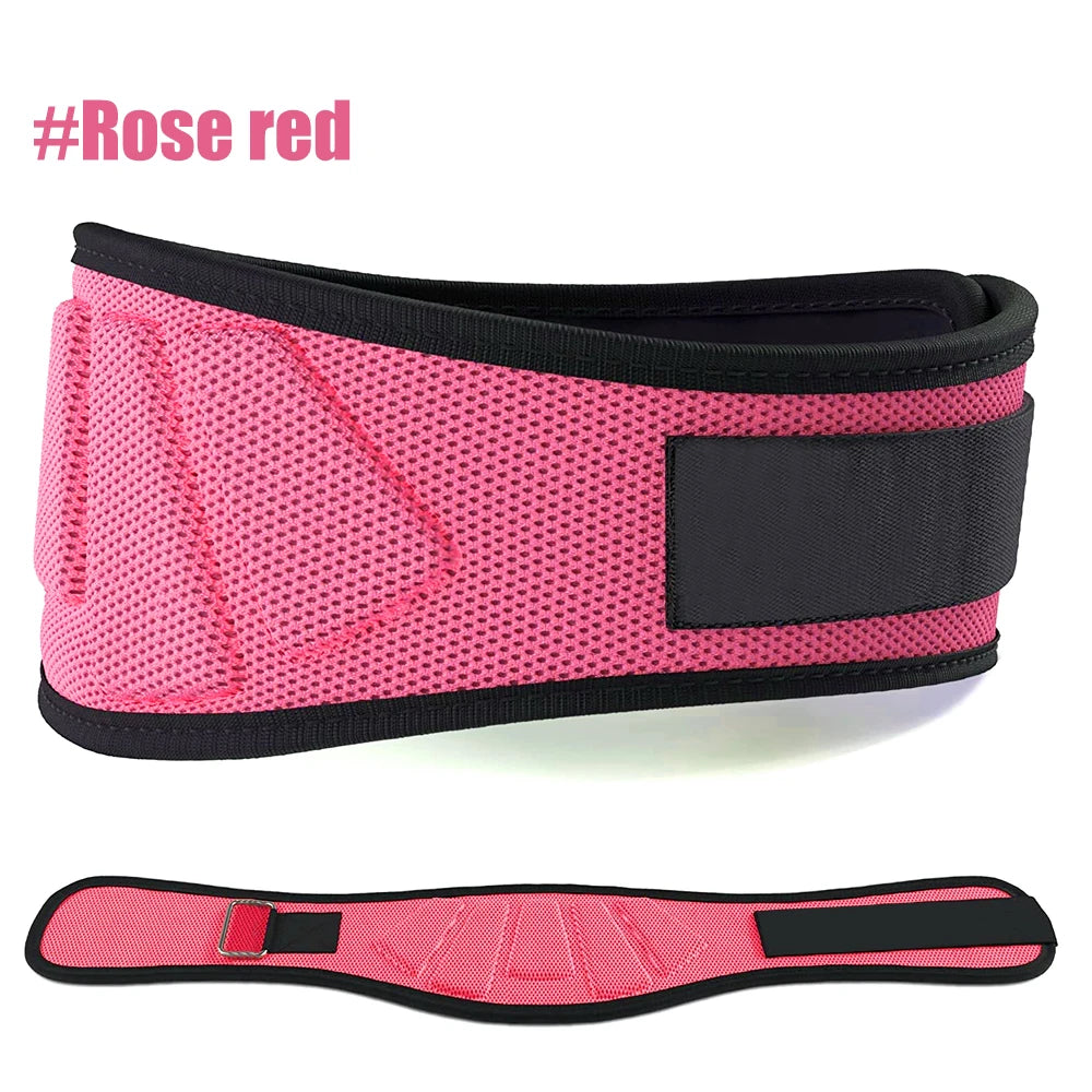 KIMLUD, Weight Lifting Belts for Men and Women - Weight Lifting Core & Lower Back Support Workout Waist Belt for Weightlifting, Fitness, Rose red / S Waist 68.5-81cm, KIMLUD APPAREL - Womens Clothes