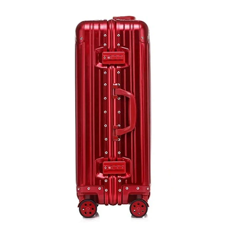 KIMLUD, New Fashion Case 20“24''26''29 Inch Aluminum Suitcase Alloy Trolley Case Universal Luggage Men Women's Travel Offers With Wheels, Red / CHINA / 29", KIMLUD APPAREL - Womens Clothes