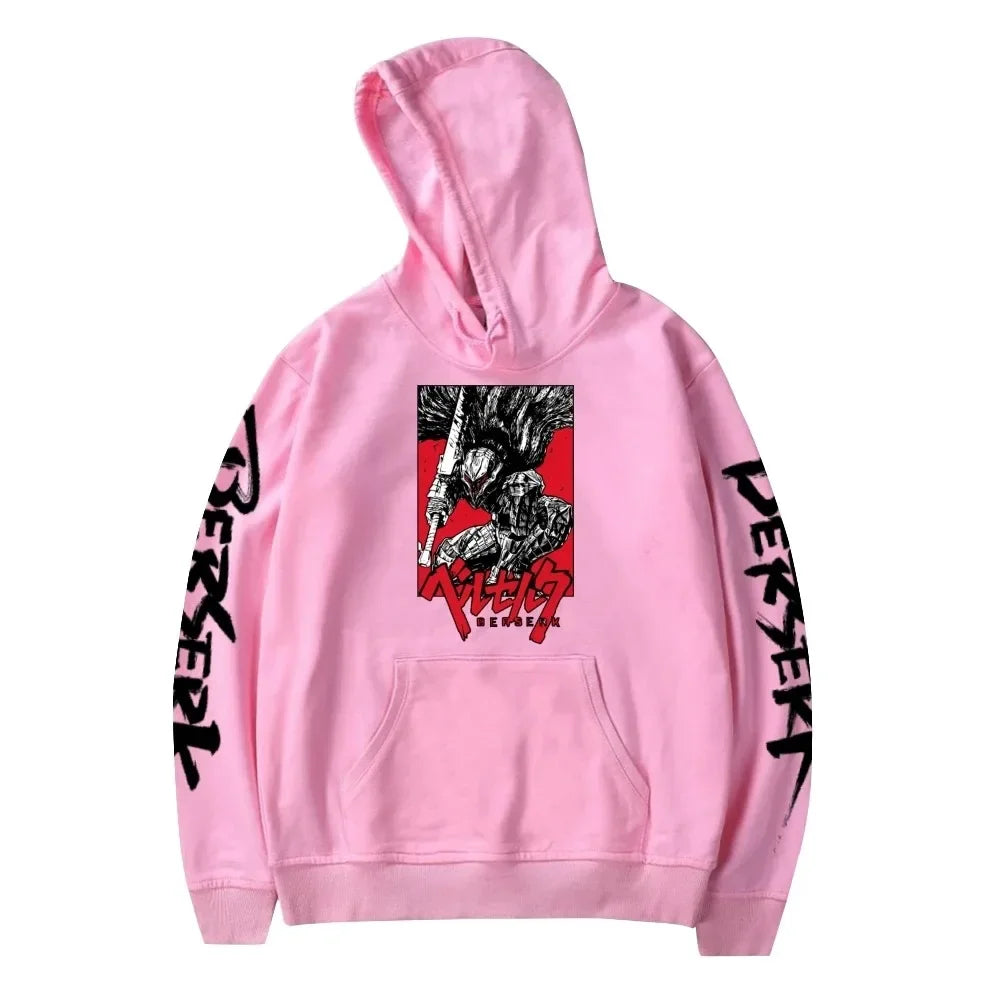 Anime Berserk Hoodie Sweatshirt Mulheres Homens Manga Longa Moda Pullover Roupas 2024